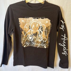 Seven Souls Los Angeles Angel Teddy Graphic Long Sleeve Tee Youth 14/16